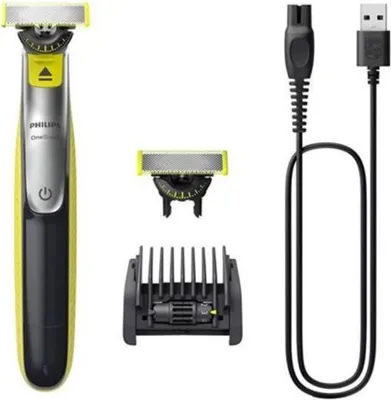 Produktbild von Philips OneBlade 360 QP2734/20 Face, Folienschaber, Anthrazit, Limette, Contour-following technology; Dual protection system; 360 Blade, Replace every 4 months**; QP210, QP220, QP230; QP610, QP620, QP410, QP420, 0,33 Jahr(e), Akku