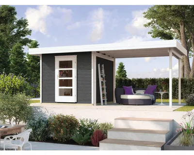 Produktbild von WEKA Designhaus 172 B Gr.2, Farbe: anthrazit, Maße: 530 x 240; 172.242.476.201