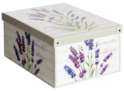 Obrázok produktu pre Úložný box s vekom S držadlami Levanduľa (Reštaurovaný B)