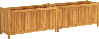 Obrázek produktu pro vidaXL květináč s vložkou 199x38,5x50 cm akátové masivní dřevo
