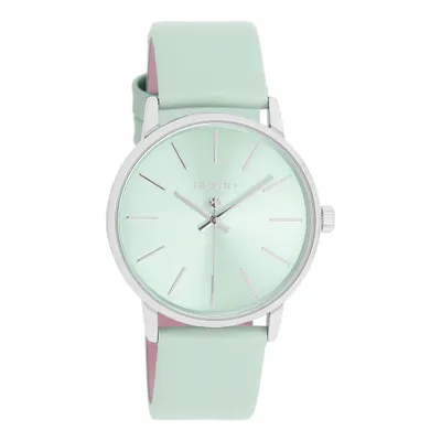 Produktbild von Oozoo Armbanduhr hellblau Leder Timepieces Damen Analog-Quarzuhr UOC11369