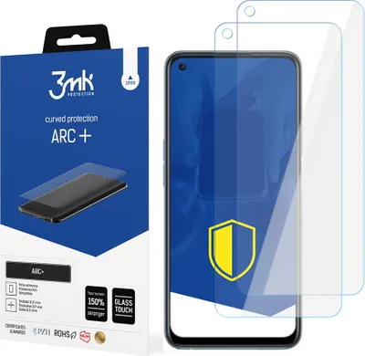 Produktbild von 3mk Display Schutzfolie ARC+ für OnePlus Ace Racing  0,17mm Self-Heal (2 Stück)