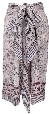 Produktbild von Leichter Pareo Schal, Sarong, Handbedrucktes Baumwolltuch - Farb Kombination 22, Uni, Schwarz, Baumwolle, 180*110 cm, Sarongs & Tücher