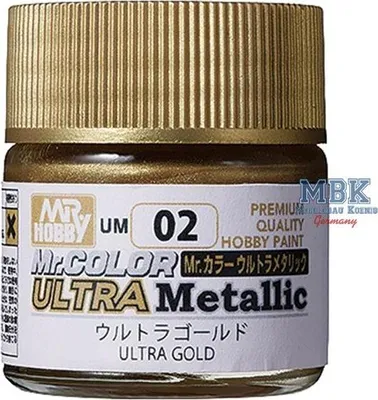 Obrázek produktu pro GUNZE GSUM02 Mr. Color Ultra Metallic Colors Ultra Gold 10 ml