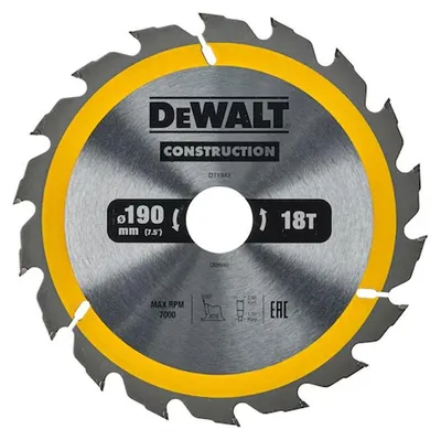 Image de Lame de scie circulaire portative DEWALT Carbure Construction