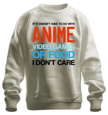 Zdjęcie produktu dla IF IT DOESN'T HAVE TO DO WITH ANIME VIDEO GAMES Gamer Nerd Fan Uni  Bluza Pullover, Natur, XL