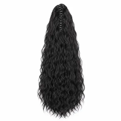 Image de Extension de cheveux bouclés CURLYTAIL – couleur noire, Image générée par une IA
