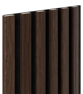 Zdjęcie produktu dla Lamele ścienne na czarnym filcu 6L Marbet Design WOODLINE 270x30 cm Dąb ciemny 1 szt.