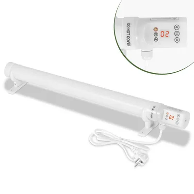 Image de TolleTour Chauffage de serre 120W Chauffage électrique à barres blanc pour serres Installation flexible