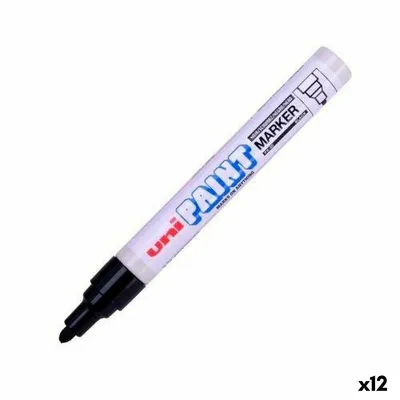 Zdjęcie produktu dla Marker permanentny Uni-Ball PX-20 czarny 2,8 mm (12 sztuk)