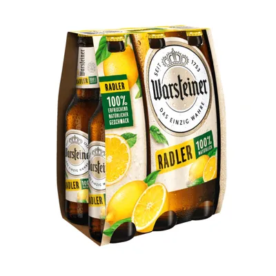 Immagine prodotto di Warsteiner Radler al limone gusto naturale rinfrescante 6 x 330ml