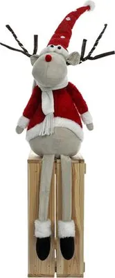 Immagine prodotto di RETLUX RXL 421 Renna di peluche con LED, altezza 56 cm, rosso
