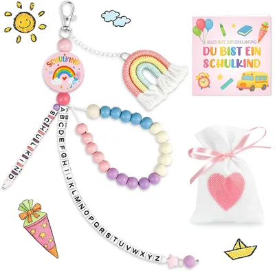 Image de Sac à dos pour la rentrée scolaire, contenu pour filles, chaîne de calcul, enfant scolarisé en 2026, contenu du sac à dos pour la rentrée, idées de cadeaux pour la rentrée scolaire, porte-bonheur