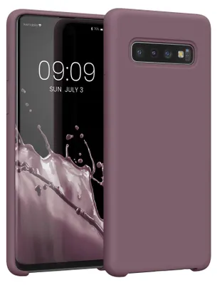Produktbild von kwmobile Handyhülle für Samsung Galaxy S10 Hülle - Case Silikon - Kabelloses Laden - Schutzhülle Cover in Grape