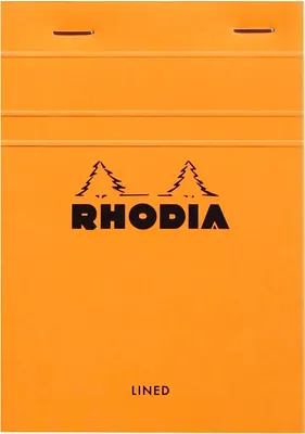 Produktbild von Rhodia 10x Rhodia Notizblock No.13 A6 80 Blatt liniert 80g - Orange 13600C