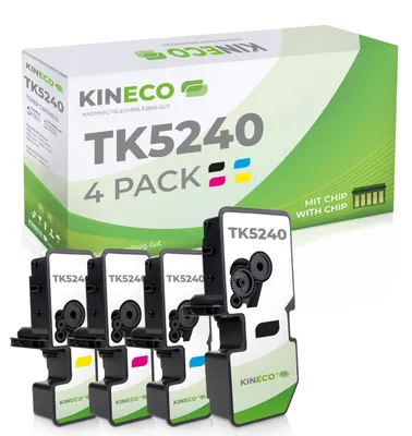Produktbild von Kineco 4X Toner ersetzt TK5240 Multipack für Kyocera Ecosys M5526cdw P5026cdn