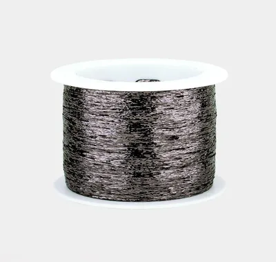 Produktbild von Woolly Hugs GLITZER Garn 1000 m metallisiertes Beilaufgarn zum Mitstricken Farbe 0305 - graphit