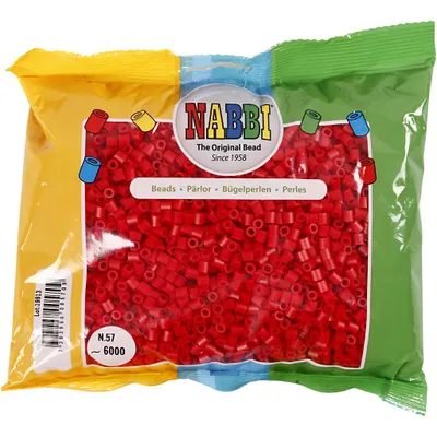 Produktbild von Creativ Company 751311, Rot, Rohrförmige Perle, 6000 Stück(e)