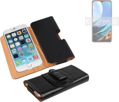 Produktbild von K-S-Trade Schützhülle Handyhülle kompatibel mit Xiaomi Redmi 9T Holster Gürtel Tasche Schutzhülle Handy-Tasche Smartphone Case Seitentasche