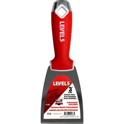Obrázok produktu pre LEVEL5 Profesionálna špachtľa z nehrdzavejúcej ocele s kladivkovým hrotom 3"/76 mm - 5-139