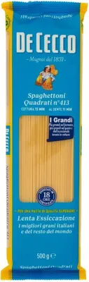 Produktbild von 10x Pasta De Cecco 100% Italienisch Spaghettoni Quadrati N°413 Nudeln 500g + Italian Gourmet Polpa 400g