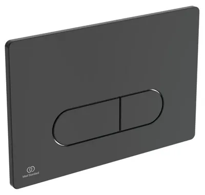 Obrázek produktu pro Ideal Standard deska pod omítku Oleas deska černá matná / knoflík černý matný R0115A6