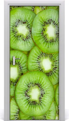 Produktbild von Tulup Türaufkleber 95x205 cm Dekorative Aufkleber Selbstklebend Wasserdichte Tapete Abnehmbar Schlafzimmer Wohnzimmer Wohnkultur - Kiwi