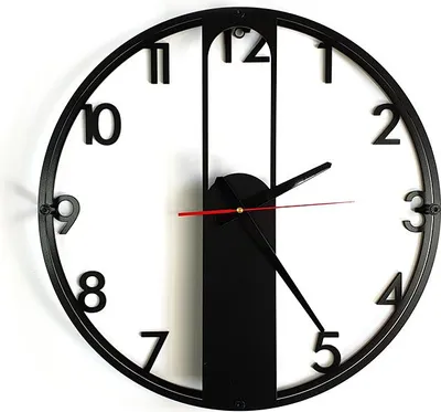 Produktbild von Decorizzly® EVRA Ziffern Loft Uhr schwarz