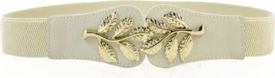 Zdjęcie produktu dla Pasek Retro TO-33076 - Elegancki Biały Pasek KP33076
