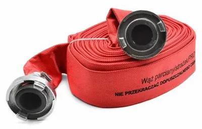 Produktbild von Garronda Flachschlauch 2 Zoll 20 m Druckschlauch 8 bar Feuerwehrschlauch mit Schnellkupplungen Layflat-Schlauch Wasserförderung Entwässerung Baustelle GD-0229 Rot