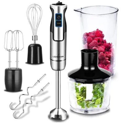 Stabmixer-Set 1200 W, 8 Stufen, Turbo, inkl. 6 Zubehörteile
