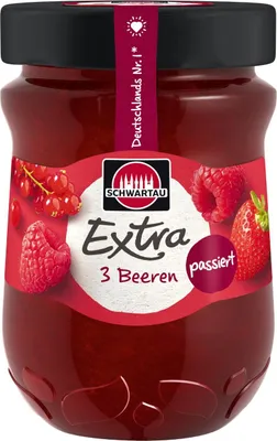 Produktbild von Schwartau Extra 3 Beeren passiert, 340g