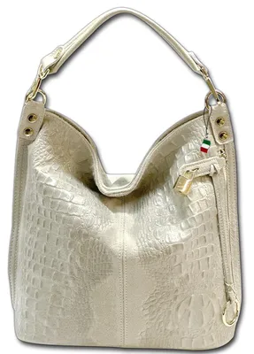 Produktbild von Tasche beige Leder groß 41x33x14cm Florence Damen D3OTF162I