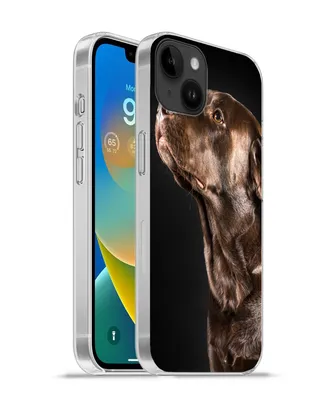 Produktbild von MuchoWow® Handyhülle Schutzhülle Hülle für Apple iPhone 14 Plus - Soft case Hund - Braun - Porträt Silikon Softcase Handy Hülle - Abbildung