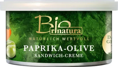 Produktbild von Sandwich-Creme Paprika & Oliven von  rinatura, 125g
