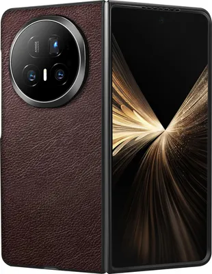 Zdjęcie produktu dla Avizar, Etui Honor Magic V5 o wyglądzie twardej skóry o wzmocnionej strukturze ziarnistej, ciemnobrązowe