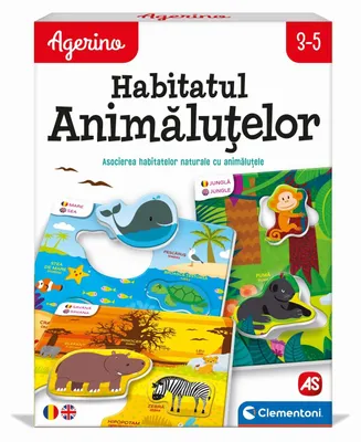 Productafbeelding van Agerino Habitat van Dieren - Educatief Associatiespel 24 Stuk