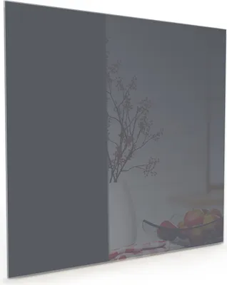 Produktbild von Küchenrückwand Spritzschutz Glas mit Motiv Dunkelgrauer Hintergrund 40 x 40 cm