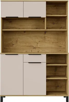 Produktbild von Küchensideboard NICOLLA – Kaschmir / Eiche (handwerklich verarbeitet)