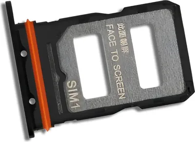 Produktbild von Xiaomi 14T Pro – Dual SIM-Kartenhalter – Original Ersatzteil – Schwarz