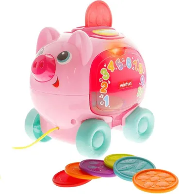 Produktbild von Winfun Pigglet 39364 Sparschwein Rosa  Rosa One Size