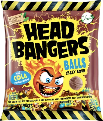 Produktbild von Head Bangers Balls Crazy Sour Cola 135g