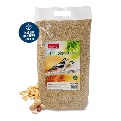 Produktbild von PANTO Erdnusskerne blanchiert 10kg - Wildvogelfutter Winterfutter für Wildvögel