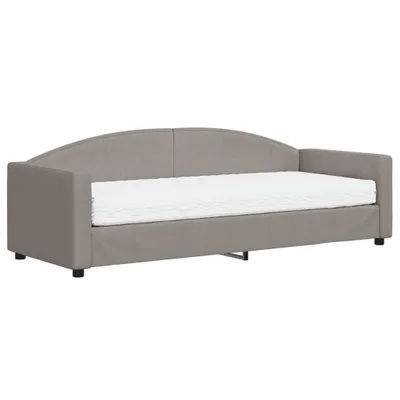 Produktbild von vidaXL Tagesbett mit Matratze Taupe 80x200 cm Stoff
