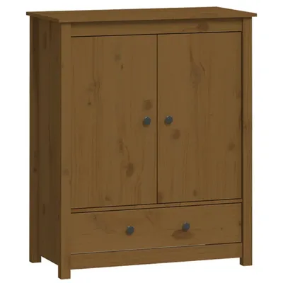 Produktbild von Highboard Honigbraun 83x41,5x100 cm Massivholz Kiefer