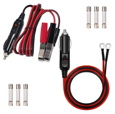 Productafbeelding van 2 stuks verlengkabel voor omvormer met accuklem, 12 V, 24 V