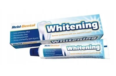 Produktbild von Rebi-Dental Mattes Whitening Zahnpasta OHNE FLUORID 100 ml