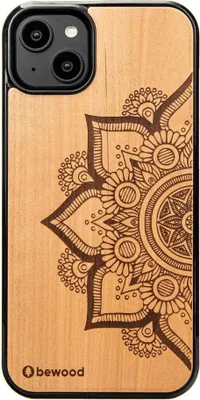 Image de Coque en bois Bewood Mandala Apple pour Iphone 14 Plus - Marron clair