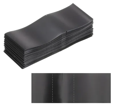 PVC Schrumpfband 66x25 mm, 250 Stück, schwarz, für Ø 31–38 mm