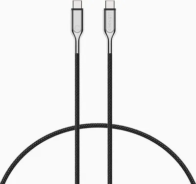 Zdjęcie produktu dla Cygnett USB-C - kabel USB-C 1 m USB 2.0 USB C czarny, stal nierdzewna